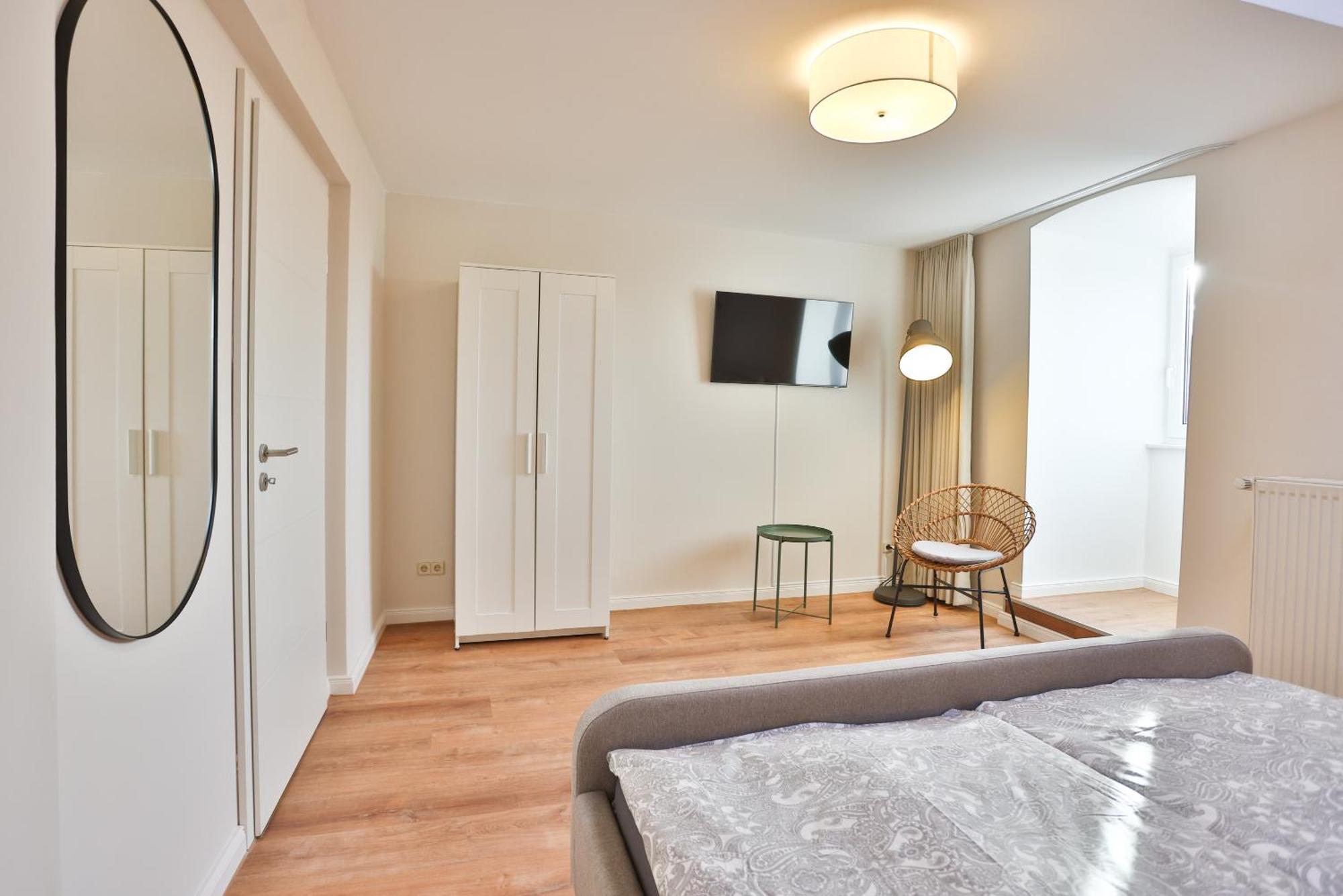 שטראלסונד Apartments Am Bahnhof חדר תמונה